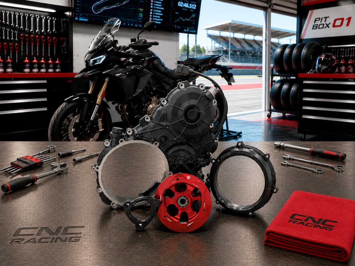 CNC Racing Pramac 透明離合器外蓋