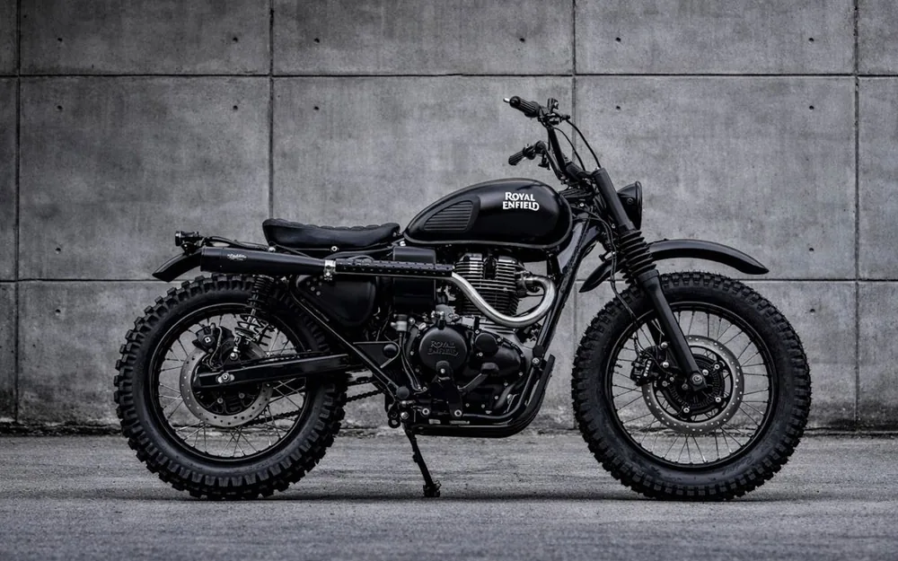 K-SPEED 改裝的 Royal Enfield 全黑越野風格車